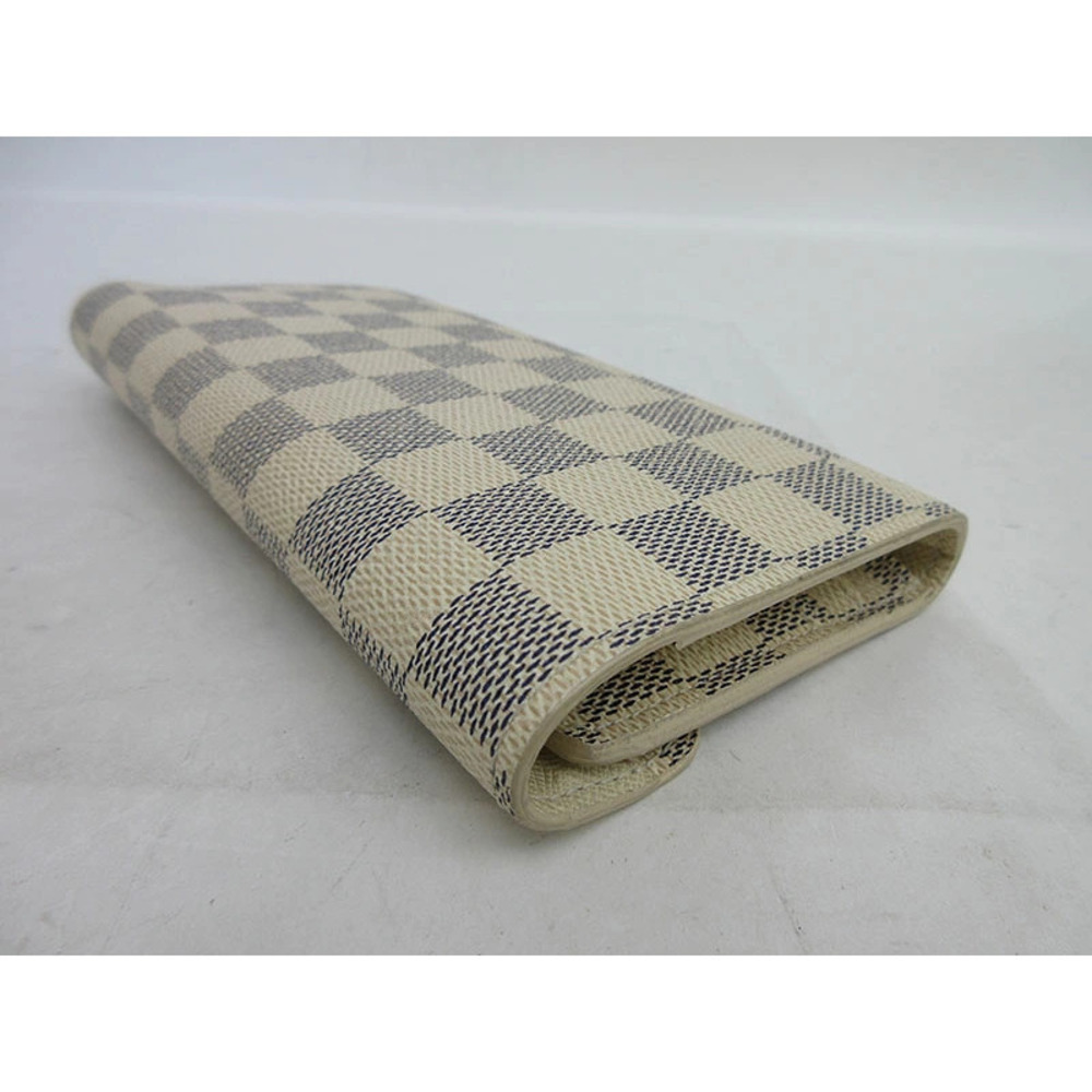 LOUIS VUITTON Damier Azur White Portefeuille Josephine Long Wallet - Picture 5 of 9
